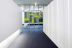 using glass and corporate brand colours in office design