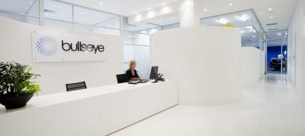 Reception Fitout as Part of Interior Design for Bullseye