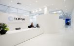 Slick Reception Interior Design for Bullseye Office