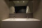 Stylish Design of Office Bathroom for Staff