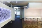Coty Office Design including staff kitchen area