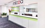 Reception branding for mlcoa fitout
